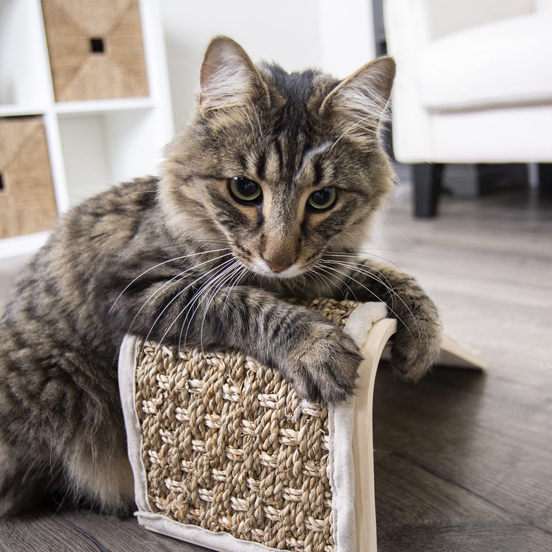 Petlinks Sea Ramp Seagrass Angled Cat Scratcher, Catnip Included - Randomly Selected Color, One Size - Image 4